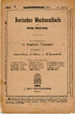 DEUTSCHES WOCHENSCHACH / 1902 vol 18, no 1